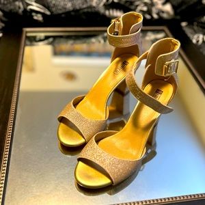 Glitter Gold heels